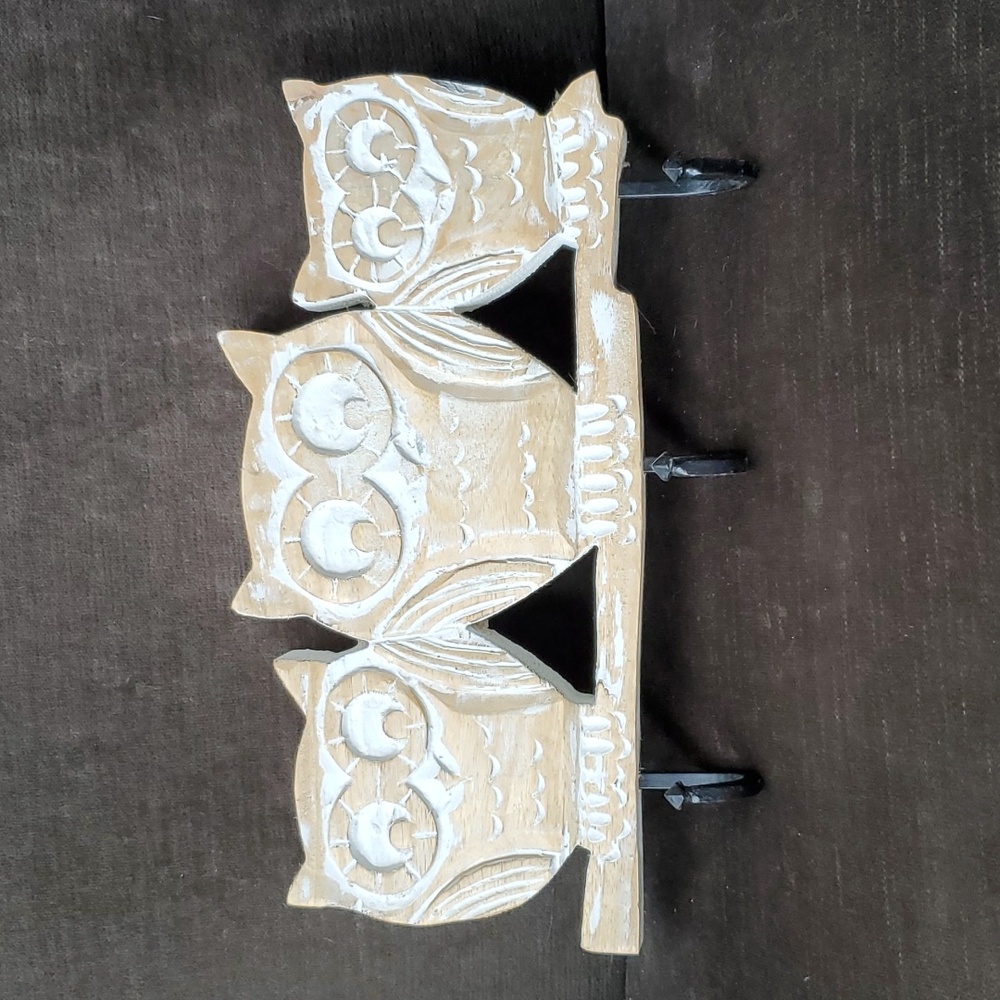 Owl Necklace Or Key Rack